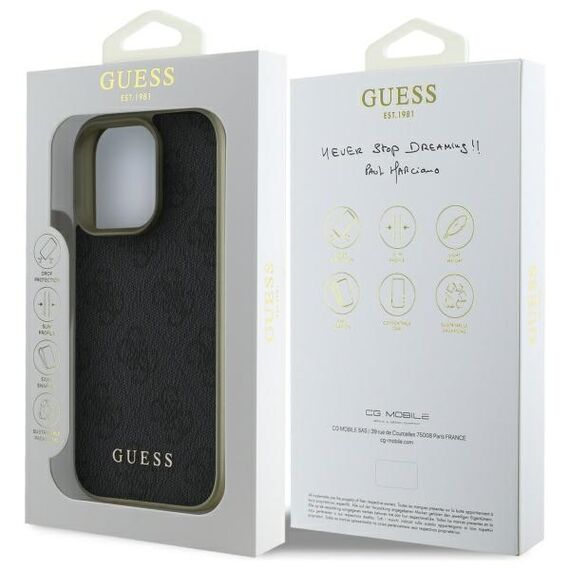 Guess 4G Charms Collection case for iPhone 16 Pro Max - black | Techbox