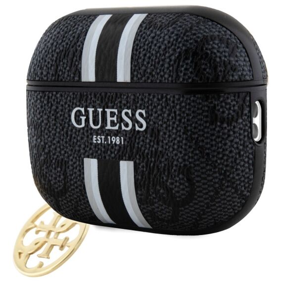 Guess GUAP2P4RPSK AirPods Pro 2 (2022/2023) cover black/black 4G Printed Stripes Charm - Smartphone Accessories - Cables & Accessories - Techbox