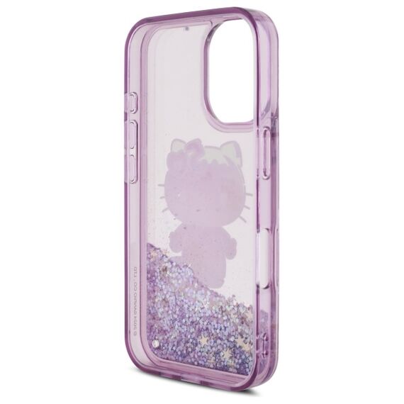 Hello Kitty Liquid Glitter 50TH Anniversary Party iPhone 16 Case - Purple | Techbox