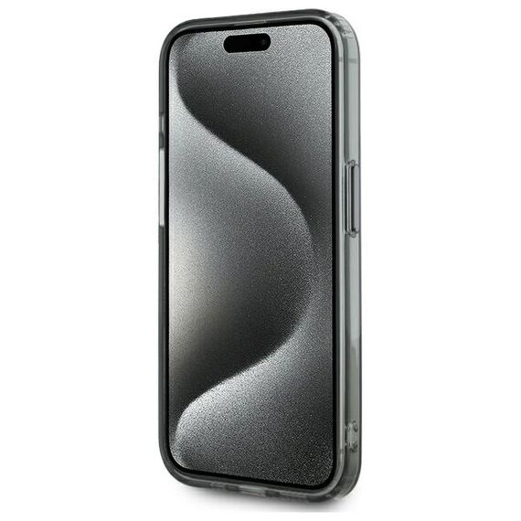 Karl Lagerfeld KLHMP15LHLSKIK iPhone 15 Pro 6.1" black/black hardcase IML Metal Karl Head MagSafe