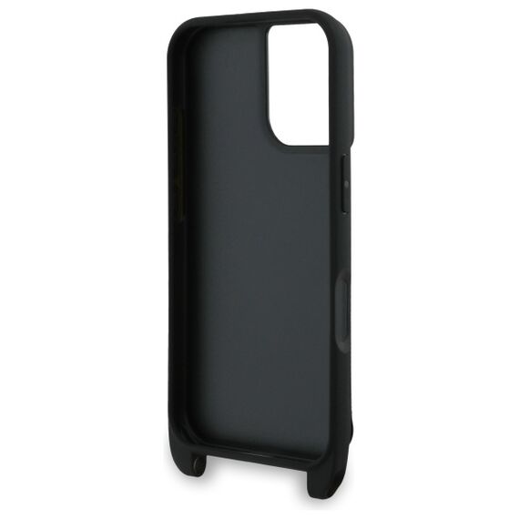 Karl Lagerfeld KLHCP16SSAKCPBK iPhone 16 6.1" black hardcase Saffiano Karl&amp;Choupette Metal Pin CBDY Strap - Apple Cases - Cases - Techbox