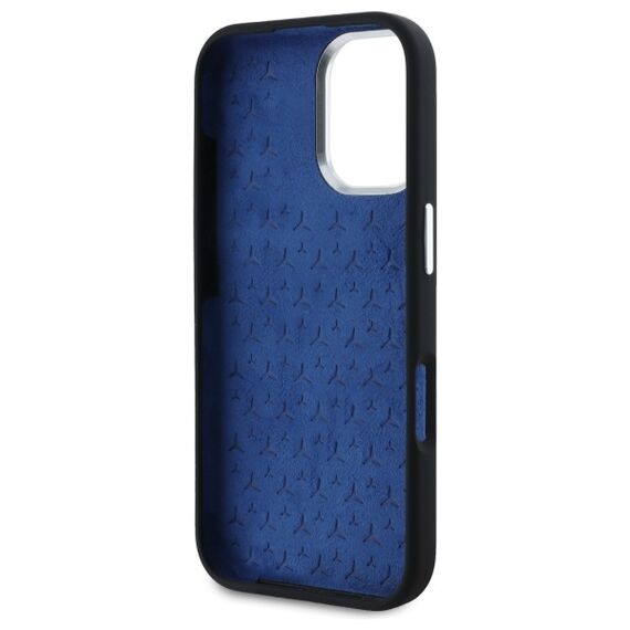 Mercedes MEHMP16S23SUTTK iPhone 16 6.1" black/black hardcase Silicone Tonal Logo MagSafe