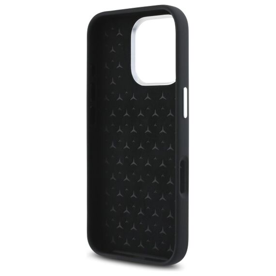Mercedes Silicone Tonal Logo MagSafe iPhone 16 Pro Case - Black | Techbox