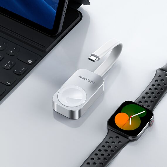 Acefast E21 5W Wireless Charger for Apple Watch - Silver | Techbox