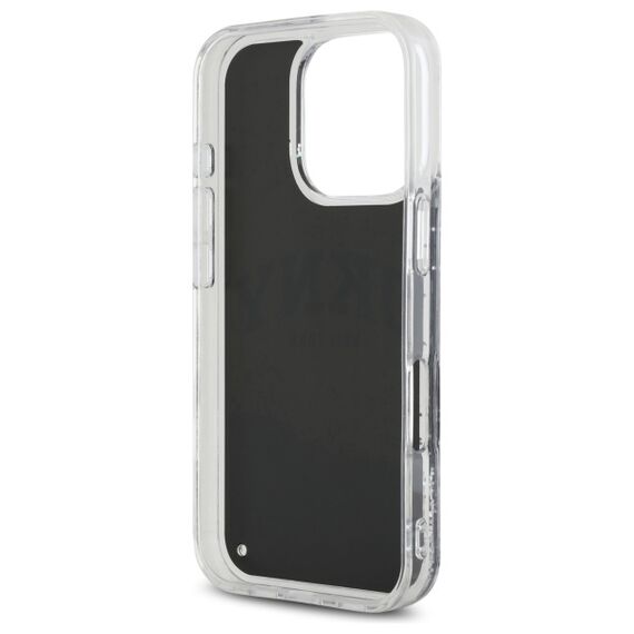 DKNY DKHCP16XLBNAEK iPhone 16 Pro Max 6.9" black/black hardcase Liquid Glitter Arch Logo