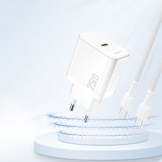Dudao A27 25W GaN USB-C Wall Charger - White - Travel Chargers - Smartphone Chargers - Techbox
