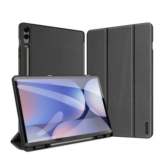 Dux Ducis Domo PU Leather Case with Stand for Samsung Tab S10+ / S9+ / S9 FE+ - Black - Tablet Accessories - Tablet PC & Accessories - Techbox