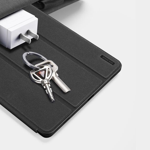 Dux Ducis Domo PU Leather Case with Stand for Samsung Tab S10+ / S9+ / S9 FE+ - Black - Tablet Accessories - Tablet PC & Accessories - Techbox