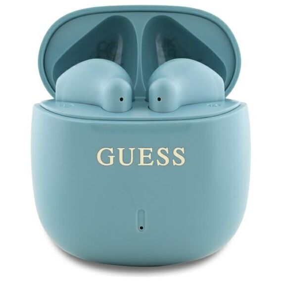 Guess Bluetooth headphones GUTWSJ14ESGQ TWS + docking station turquoise/turquoise Printed Classic Logo