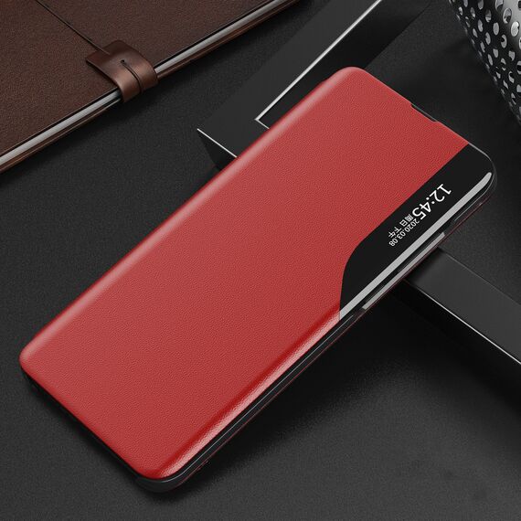 Eco Leather View Case for Samsung Galaxy S25 with Flip Stand - Red - Samsung Cases - Cases - Techbox