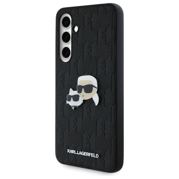 Karl Lagerfeld KLHCS24FEPGKLKCPK Sam S24 FE S721 black/black hardcase Monogram Karl&amp;Chaoupette Head Pin