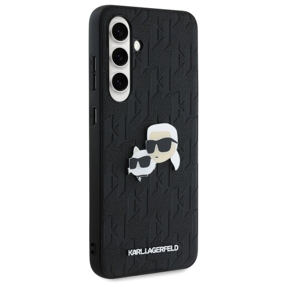 Karl Lagerfeld KLHCS24FEPGKLKCPK Sam S24 FE S721 black/black hardcase Monogram Karl&amp;Chaoupette Head Pin