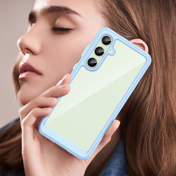 Outer Space Case with Gel Frame for Samsung Galaxy S24 FE - Blue | Techbox