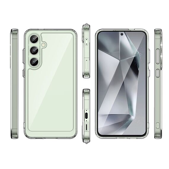 Outer Space Case with Gel Frame for Samsung Galaxy S24 FE - Transparent - Samsung Cases - Cases - Techbox