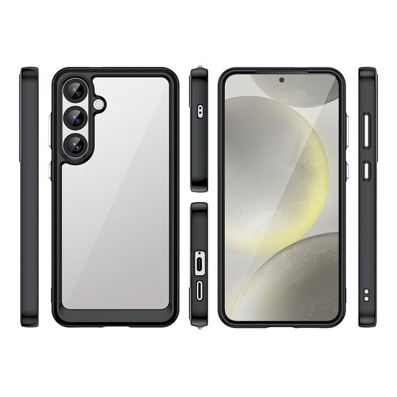 Outer Space Case with Gel Frame for Samsung Galaxy S25+ - Black | Techbox