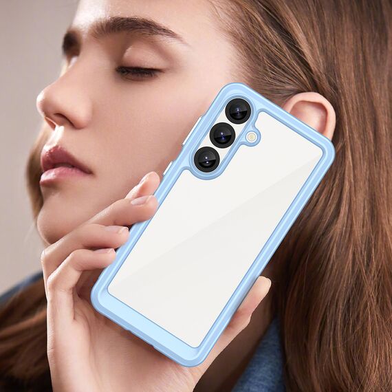 Outer Space Case with Gel Frame for Samsung Galaxy S25 - Blue | Techbox