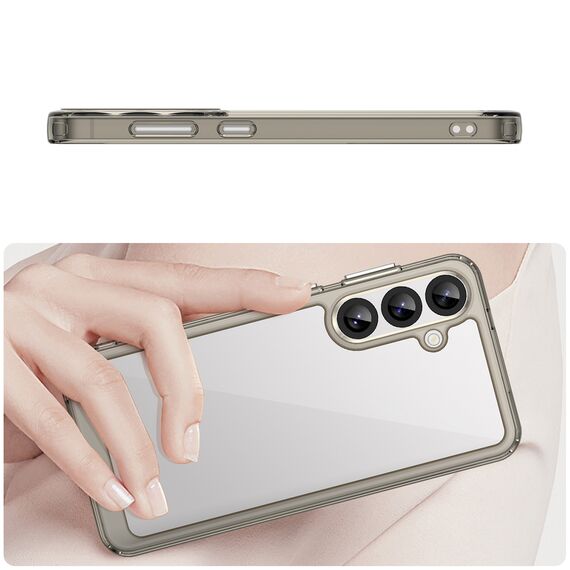 Outer Space Case with Gel Frame for Samsung Galaxy S25+ - Clear Black - Samsung Cases - Cases - Techbox