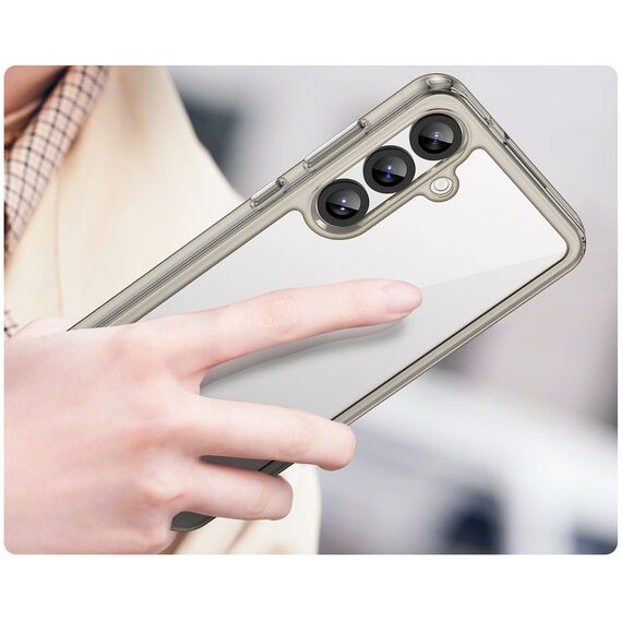 Outer Space Case with Gel Frame for Samsung Galaxy S25+ - Clear Black - Samsung Cases - Cases - Techbox