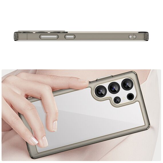Outer Space Case with Gel Frame for Samsung Galaxy S25 Ultra - Clear Black - Samsung Cases - Cases - Techbox