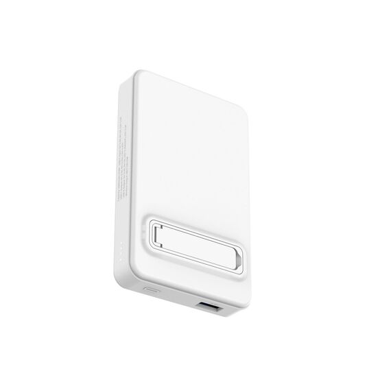 Powerbank Wozinsky WLWP-10KA0Y3WS 22.5W PD Qi2 10000 mAh, with stand, 1x USB-A, 1x USB-C - white | Techbox