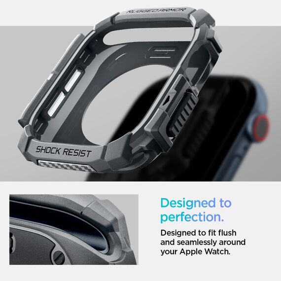 Spigen Rugged Armor Case for Apple Watch 10 46mm - Gray | Techbox