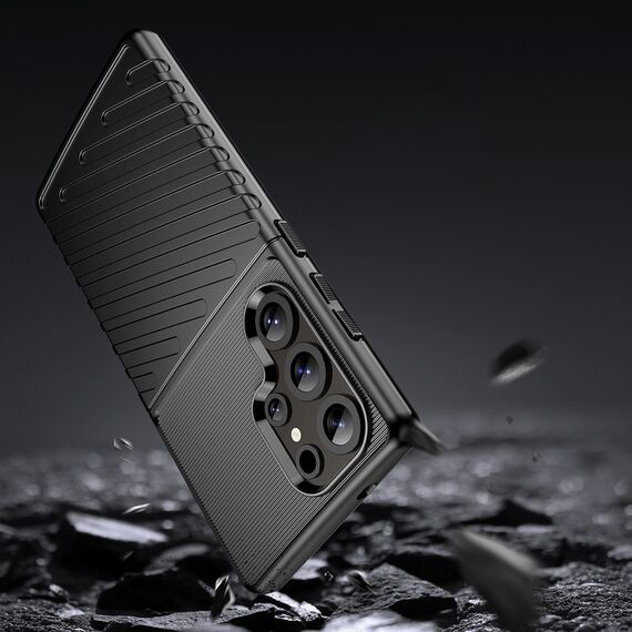 Thunder Case Samsung Galaxy S25 Ultra Silicone Armored Case - Black | Techbox