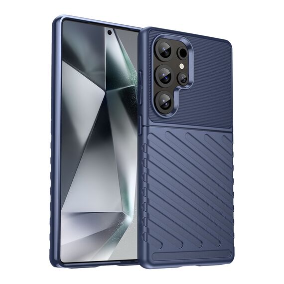 Thunder Case Samsung Galaxy S25 Ultra Silicone Armored Case - Blue - Samsung Cases - Cases - Techbox