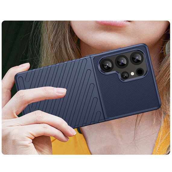 Thunder Case Samsung Galaxy S25 Ultra Silicone Armored Case - Blue - Samsung Cases - Cases - Techbox