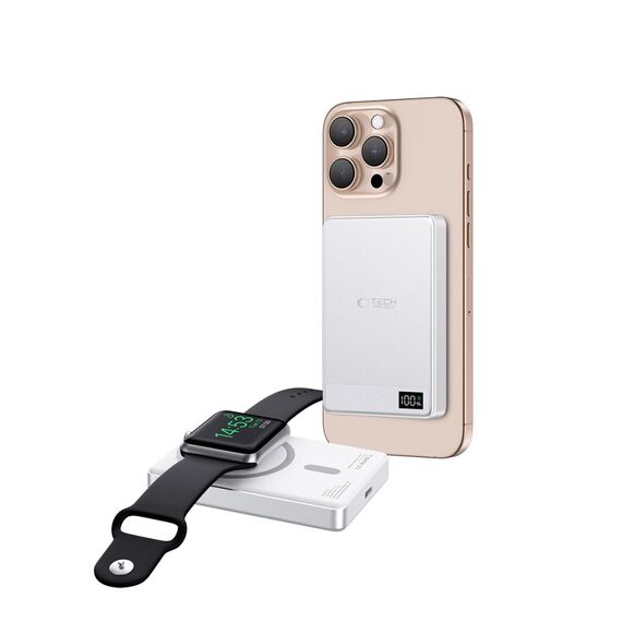 Powerbank Tech-Protect PB33 LifeMag MagSafe 5000mAH - silver - Powerbanks - Smartphone Chargers - Techbox