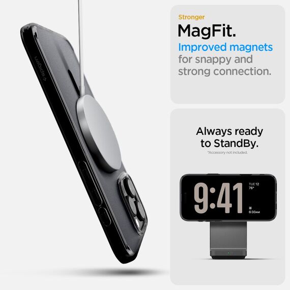 Spigen Ultra Hybrid "T" MagSafe Case for iPhone 16 Pro Max - Black | Techbox