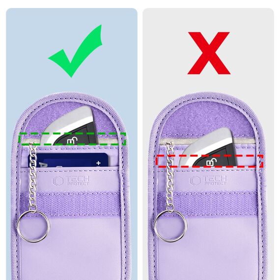Tech-Protect KLR100 RFID Blocking Car Key Case - Purple - Universal Cases - Cases - Techbox