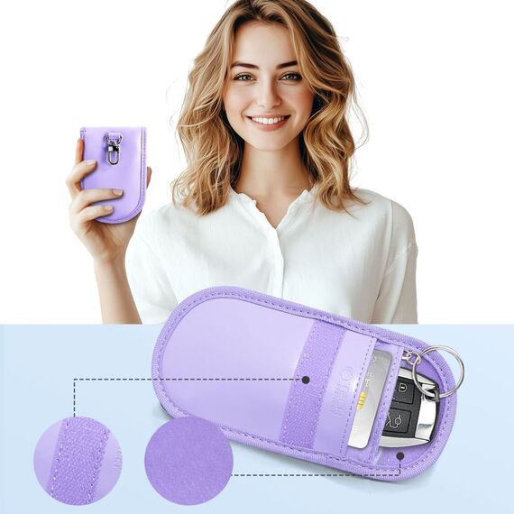 Tech-Protect KLR100 RFID Blocking Car Key Case - Purple - Universal Cases - Cases - Techbox