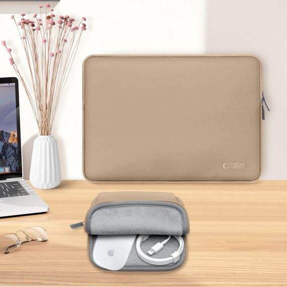 Tech-Protect Neoslim 15-16" Laptop Bag - Beige - Bags & Backpacks - Laptop Accessories - Techbox