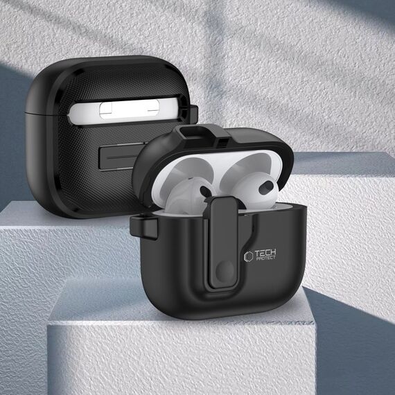 Tech-Protect Slim Hook Case for AirPods 4 - Black | Techbox