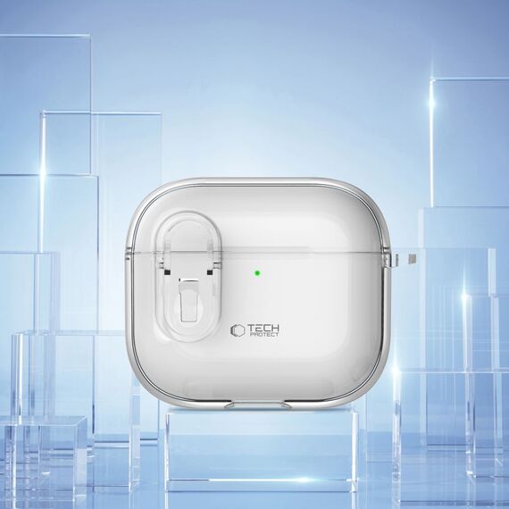 Tech-Protect Slim Hook Case for AirPods 4 - Clear - Smartphone Accessories - Cables & Accessories - Techbox