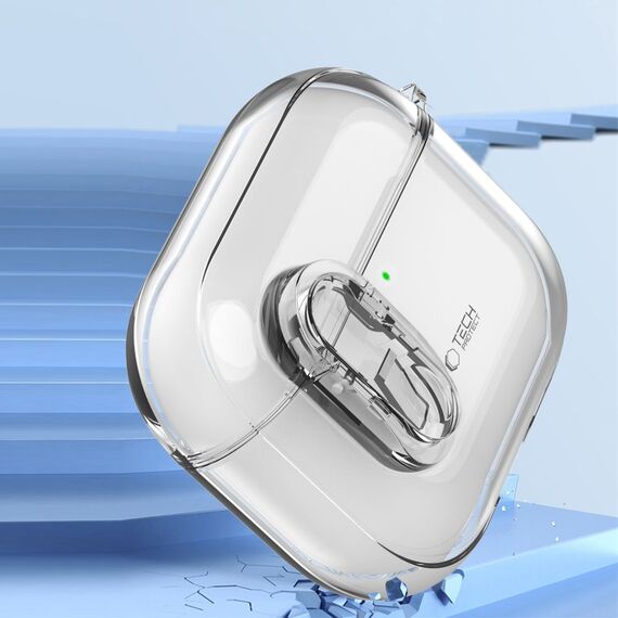 Tech-Protect Slim Hook Case for AirPods 4 - Clear - Smartphone Accessories - Cables & Accessories - Techbox