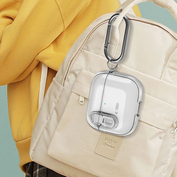 Tech-Protect Slim Hook Case for AirPods 4 - Clear - Smartphone Accessories - Cables & Accessories - Techbox