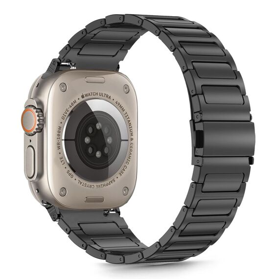 Tech-Protect Stainless Bracelet for Apple Watch 44 / 45 / 46 / 49 mm - Black - Accessories - Smartwatches & Accessories - Techbox