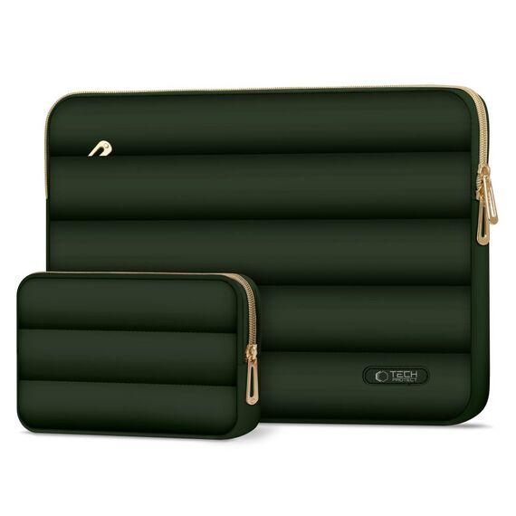 Laptop bag 15-16 Tech-Protect Puffy - olive - Bags & Backpacks - Laptop Accessories - Techbox