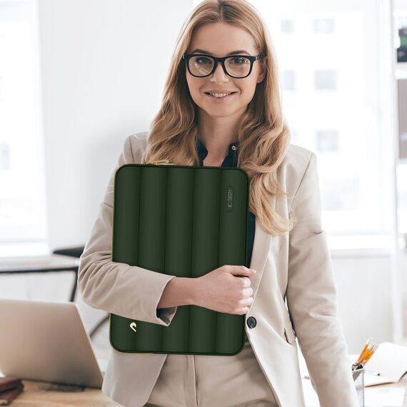 Laptop bag 15-16 Tech-Protect Puffy - olive - Bags & Backpacks - Laptop Accessories - Techbox