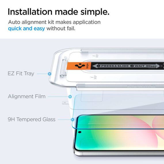 Spigen Glas.tR EZ Fit Tempered Glass for Samsung Galaxy S24 FE (2 pcs.) | Techbox