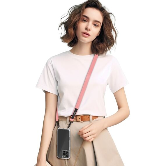 Tech-Protect C65 Rope Crossbody Leash - Pink