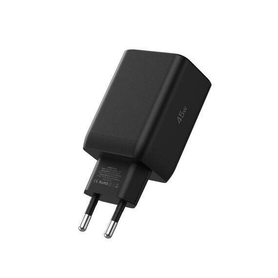 Tech-Protect NC45W-GAN 2-PORT PD45W wall charger - black