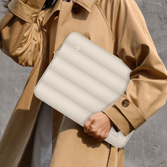 Tech-Protect Puffy 13-14 Laptop Bag - Beige | Techbox