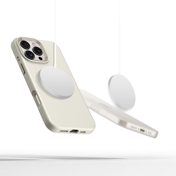 Tech-Protect Silicone PU MagSafe iPhone 16 Pro Case - Beige | Techbox