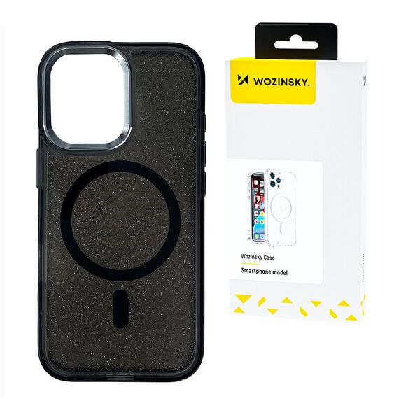 Wozinsky Glitter Case MagSafe Samsung Galaxy S25 Black | Techbox