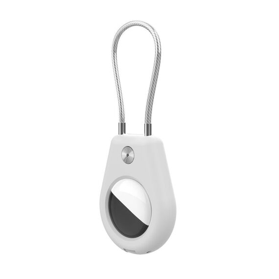 Apple AirTag Case with Steel Cable - White - Uncategorized Cases (2) - Cases - Techbox