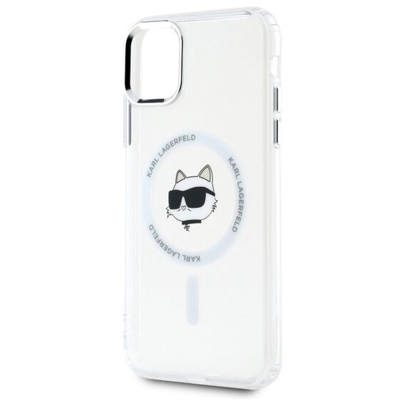 Karl Lagerfeld IML Metal Choupette Head MagSafe iPhone 11 Case - White - Uncategorized Cases (2) - Cases - Techbox