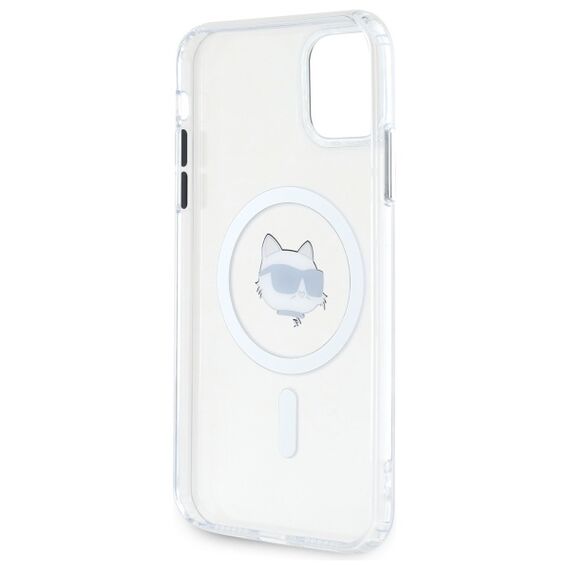 Karl Lagerfeld IML Metal Choupette Head MagSafe iPhone 11 Case - White - Uncategorized Cases (2) - Cases - Techbox