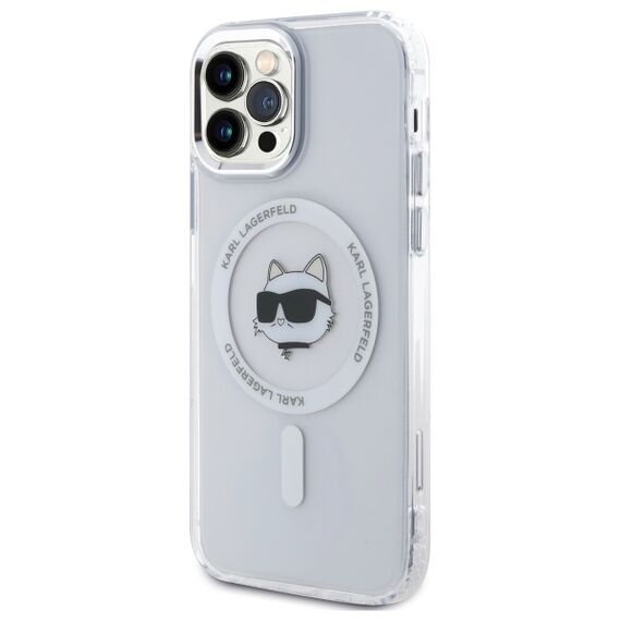 Karl Lagerfeld IML Metal Choupette Head MagSafe iPhone 12 Case - White - Uncategorized Cases (2) - Cases - Techbox